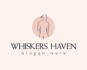 Nude Woman Spa logo design