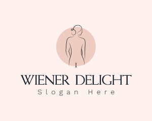 Nude Woman Spa logo design