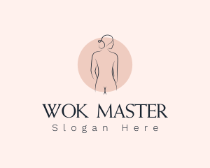 Nude Woman Spa logo design