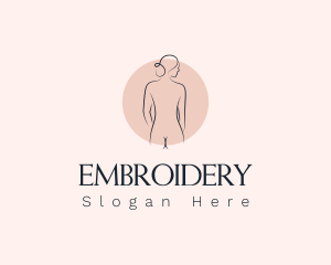 Nude Woman Spa logo design