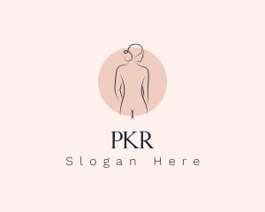 Nude Woman Spa logo design