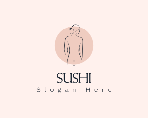 Nude Woman Spa logo design