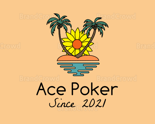 Sunflower Beach Island Logo