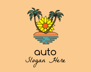 Sunflower Beach Island Logo