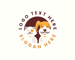 Dog Cat Grooming Logo