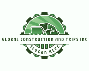 Backhoe Machinery Excavation Logo