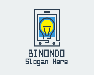 Lightbulb Mobile Tablet  Logo