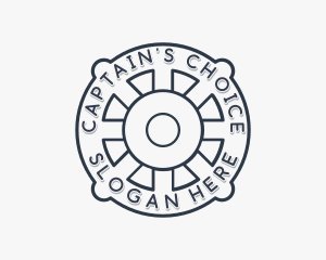 Captain - Nautical Marine Helm logo design