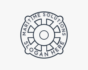 Naval - Nautical Marine Helm logo design