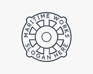 Nautical Marine Helm logo design