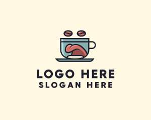 Mocha - Coffee Tongue Cup logo design