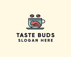 Coffee Tongue Cup logo design