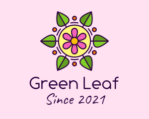 Leaf Flower Lantern  logo design