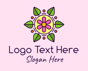 Leaf Flower Lantern  Logo