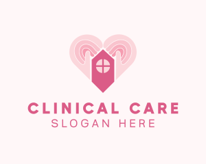 Heart Hand House Clinic logo design