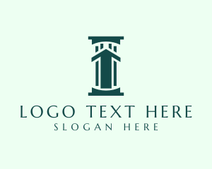 Trader - Stock Trader Pillar logo design