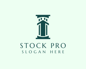 Stock - Stock Trader Pillar logo design