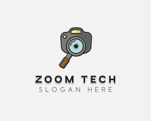 Zoom - Camera Magnifying Glass logo design