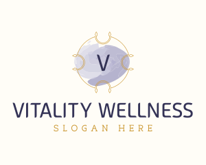 Boutique Feminine Watercolor Wellness logo design