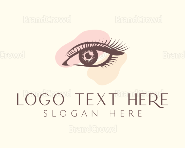 Pretty Eyelashes Makeup Logo