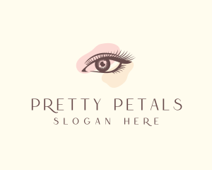 Pretty Eyelashes Makeup  logo design