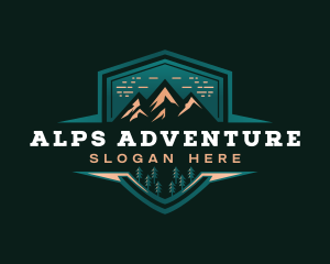 Alps - Summit Peak Campsite logo design