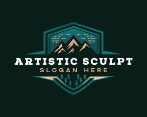 Summit Peak Campsite logo design