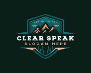 Summit Peak Campsite logo design