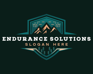 Summit Peak Campsite logo design