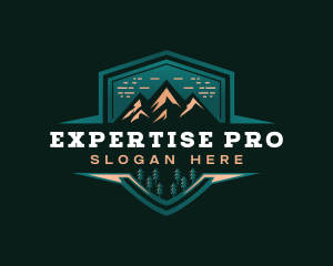 Summit Peak Campsite logo design