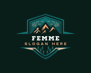 Summit Peak Campsite logo design