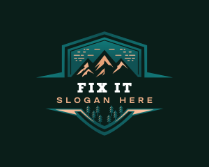 Summit Peak Campsite logo design