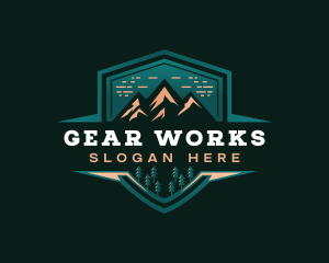 Summit Peak Campsite logo design