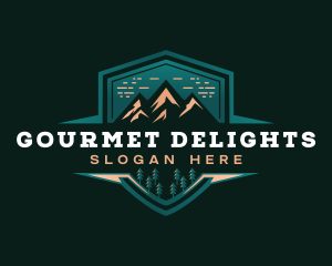 Summit Peak Campsite logo design