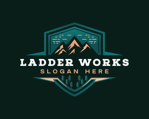 Summit Peak Campsite logo design