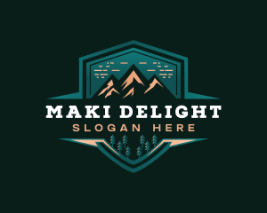 Summit Peak Campsite logo design