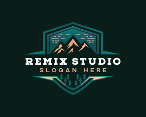 Summit Peak Campsite logo design