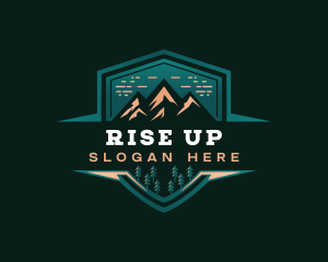 Summit Peak Campsite logo design