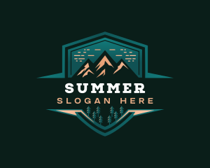 Summit Peak Campsite logo design