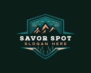 Summit Peak Campsite logo design