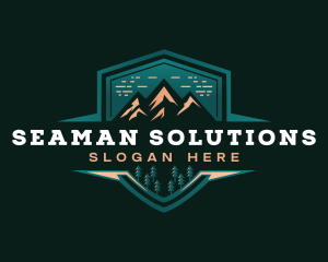 Summit Peak Campsite logo design