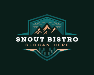 Summit Peak Campsite logo design