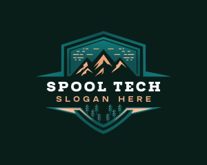 Summit Peak Campsite logo design