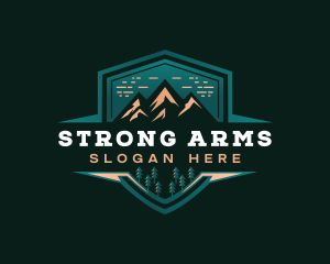 Summit Peak Campsite logo design