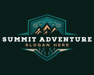 Climbing - Summit Peak Campsite logo design