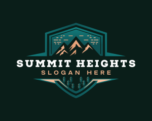 Climbing - Summit Peak Campsite logo design