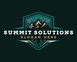 Summit Peak Campsite logo design