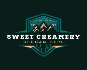 Summit Peak Campsite logo design