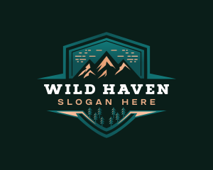 Summit Peak Campsite logo design