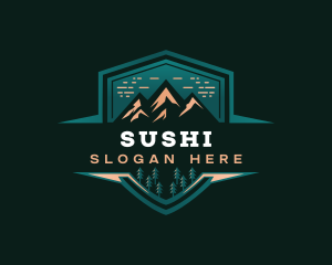 Summit Peak Campsite logo design